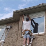 Window being installed